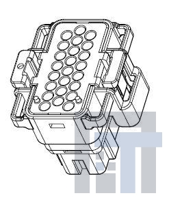 4-1437287-5 Автомобильные разъемы 24 POS SOCKET BLK