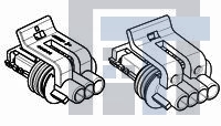 444043-1 Автомобильные разъемы HSG ASSY 3POS MULTI