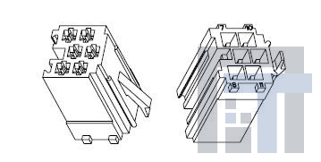 493486-1 Автомобильные разъемы HSG 6 POSN MICROTIMER REC.