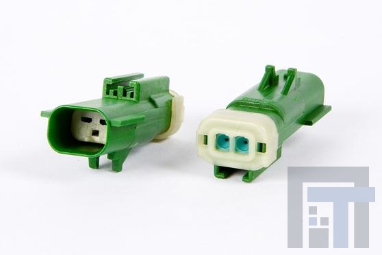 54200273 Автомобильные разъемы 2W MALE HOUSING DK GREEN 2.8MM TERM