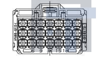 7-968975-1 Автомобильные разъемы MCP2,8 GEH ASSY 21P