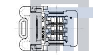 9-1411325-1 Автомобильные разъемы 2X3POS. GET-ASSY SOCKET HOUSING