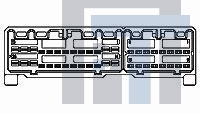 9-638700-1 Автомобильные разъемы 42P CAP ASSY-26P LOADED-VERT