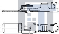 962903-1 Автомобильные разъемы FLACHSTECKER 4,8MM