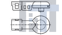 968725-1 Автомобильные разъемы DECKEL 200 DEG COVER