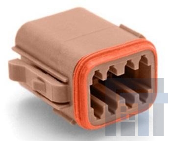 AT06-08SD-SR2BR Автомобильные разъемы 8 Pin Plug Key Pos D Strn Rlf & Red. Dia