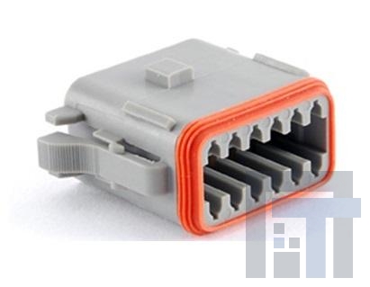 AT06-12SA-MMBLK Автомобильные разъемы 12 Pin Plug Key PosA w/EndCp, Red Dia BLK