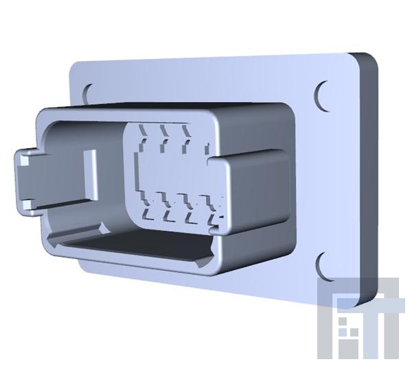 DT04-12PA-L012 Автомобильные разъемы DT 12 WAY REC W/ FLANGE