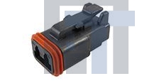 DT06-2S-E004 Автомобильные разъемы 2P DT PLUG ASM BLACK