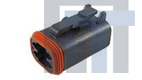 DT06-4S-P012 Автомобильные разъемы 4 WAY DTM BLACK PLUG