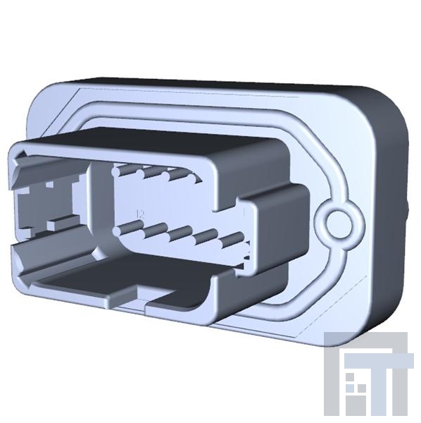 DT13-12PB-B016 Автомобильные разъемы 12P DT RECP ASM, KEY B, 90 DEG.