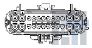 F254000 Автомобильные разъемы 24WAY WTW MALE HSNG BLACK 1.5MM TERM SZ