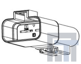 F264200-B Автомобильные разъемы 2W MALE HOUSING BLACK 9.5MM TERM SZ