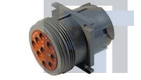 HD10-9-96P Автомобильные разъемы RECPT HD10 9 WAY FLANGE