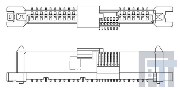 10039845-001C-TRLF Соединители для ввода/вывода 574-5M6F-SAS RECEPTACLES - VERT