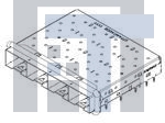 10099102-011LF Соединители для ввода/вывода 1x4 CAGE W/ EMI FINGERS