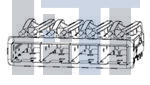 10099104-011LF Соединители для ввода/вывода 1x4 CAGE W/ELASTOMER GASKET/LIGHT PIPES