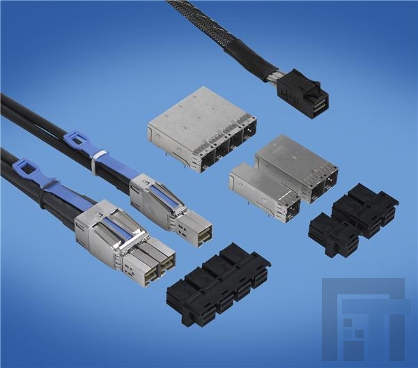 10112627-101LF Соединители для ввода/вывода MINI-SAS HD 1X2 EXT BOARD CONN