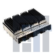 10128559-201LF Соединители для ввода/вывода SFP+1X3Cagew/ Heatsink&Lightpipe