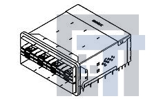 170071-2001 Соединители для ввода/вывода zSFP+ Stacked 2X2 No Light Pipes