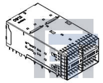 171722-1002 Соединители для ввода/вывода zQSFP+ Stkd 2x1wEMI Sprng Fngr LP UD