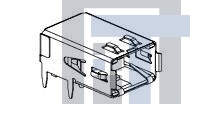 1761072-3 Соединители для ввода/вывода RECPT HSSDC2 FIBRE TRAY PKG