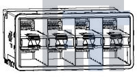 2180324-3 Соединители для ввода/вывода zSFP+ STACKED 2X4 RECEPTACLE ASSEMBLY