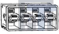 2180324-4 Соединители для ввода/вывода zSFP+ STACKED 2X4 RECEPTACLE ASSEMBLY