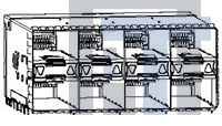 2180324-8 Соединители для ввода/вывода zSFP+ STACKED 2X4 RECEPTACLE ASSEMBLY