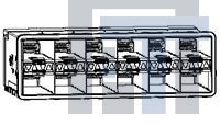 2198339-2 Соединители для ввода/вывода ZSFP+ STACK 2X6 RCPT EMI GASKET W/4 LP