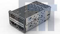 2214574-3 Соединители для ввода/вывода QSFP+ Assy, 2x2 Gskt 4LP-All, Stacked