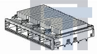 2227359-1 Соединители для ввода/вывода GANGED zQSFP+ 1x4 Assembly