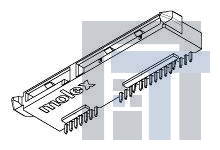 47362-2001 Соединители для ввода/вывода COMBO SATA REC ARRIS BOTH SURFACE R/A