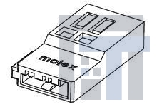 47634-2000 Соединители для ввода/вывода HSG FOR SLIMLINE SATA POWER CBLE CON