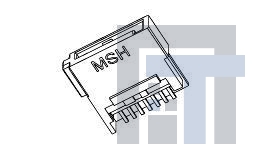 67489-8001 Соединители для ввода/вывода SATA RECEPT.SIGNAL C CABLE CONN STRAIGHT