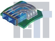 74727-0002 Соединители для ввода/вывода 1x2 SFP Lt Pipe Cvr pe Cvr Asy Side-Top