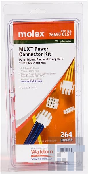 76650-0157 Соединители для ввода/вывода MLX Conn Kit Pnl Mnt Plug Recpt