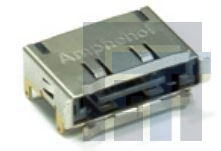 G091208300FLF Соединители для ввода/вывода 7P e-SATA G/F R/A Reversed Dip