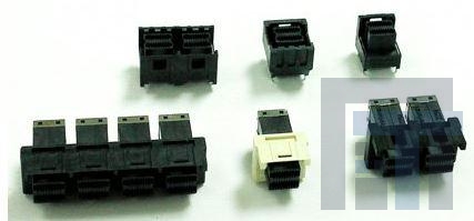 G40H2132211HR Соединители для ввода/вывода 100ohm,V/T SMT Type LCP BlkTail=2.4mm