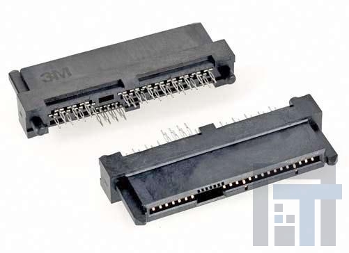 SBR-EV-29-P-ML Соединители для ввода/вывода SAS Elevated Socket 29 pin socket