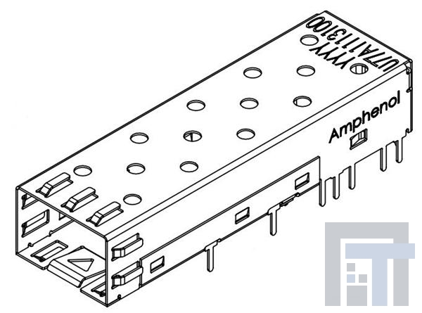 U77A11133001 Соединители для ввода/вывода SFP Single Cage w/ Solder Pins