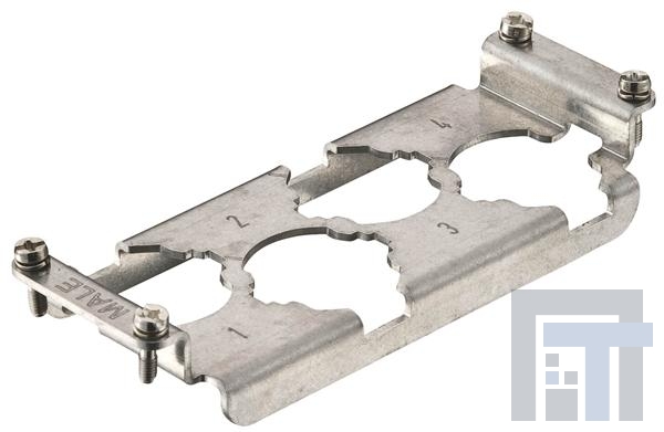 09110009925 Сверхмощные разъемы питания HAN HC250 MOUNTING FRAME, 4 POLE, MALE