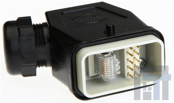 09120113001 Сверхмощные разъемы питания HAN Q-DATA RJ45-M