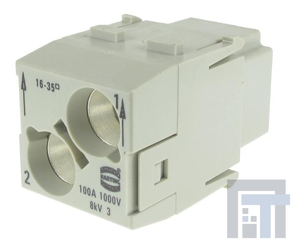 09140022751 Сверхмощные разъемы питания AXIAL SCREW MODULE FEMALE MODULE 100