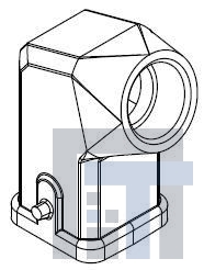 09200031643 Сверхмощные разъемы питания METAL HOOD HAN 3A 1 LEVER LCK