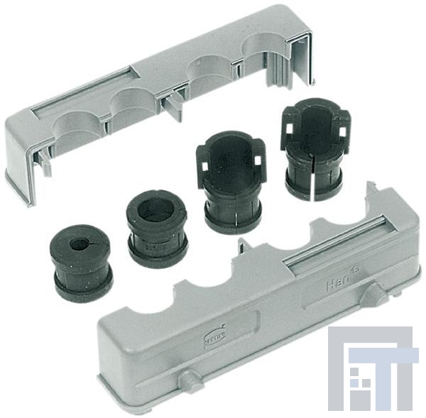 09300160408 Сверхмощные разъемы питания HAN SPLIT HOOD 16B 3 CABLE ENTRIES