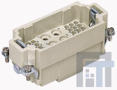 09380423001 Сверхмощные разъемы питания MALE INSERT HAN 16B CRIMP TERM