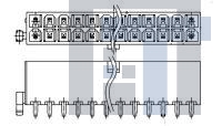 1-1775099-1 Электропитание платы ATX PWR CONN 1 BDLK 20 POS