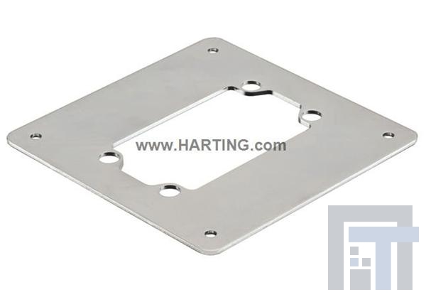 11006009601 Сверхмощные разъемы питания Han Yellock 60 Adapter Plate