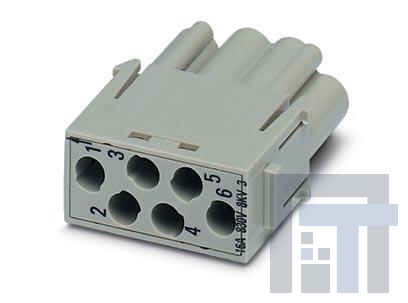 1636457 Сверхмощные разъемы питания Insert Male 6P Crimp